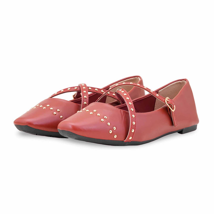 Maroon Women Pumps WN1211