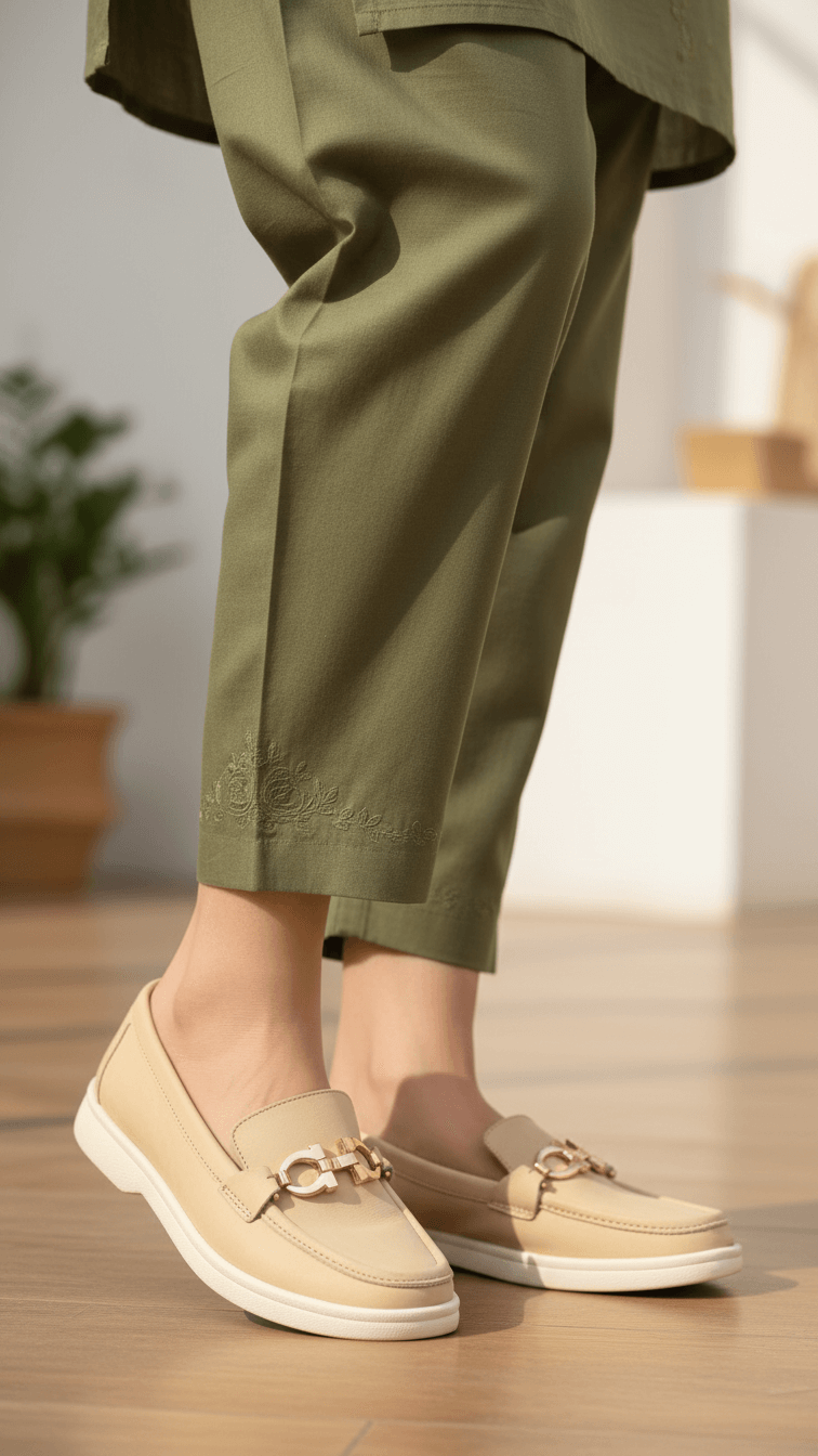 Beige Pumps For Ladies WN1224