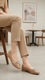 Beige Pumps For Ladies WN1228