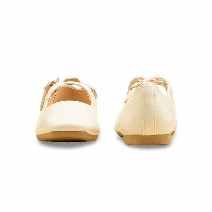 Cream Pumps For Ladies WN1232
