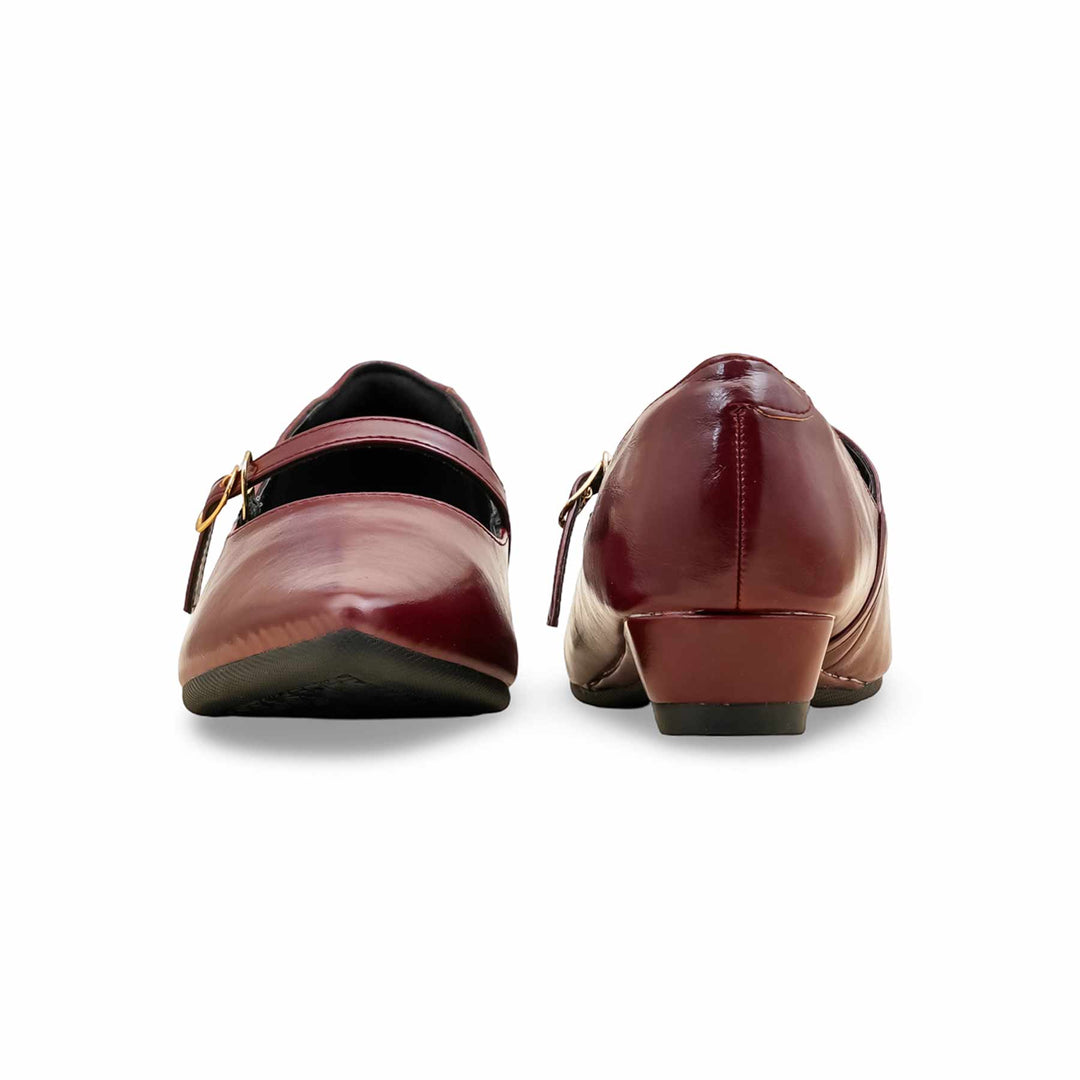 Maroon Pumps For Ladies WN1297