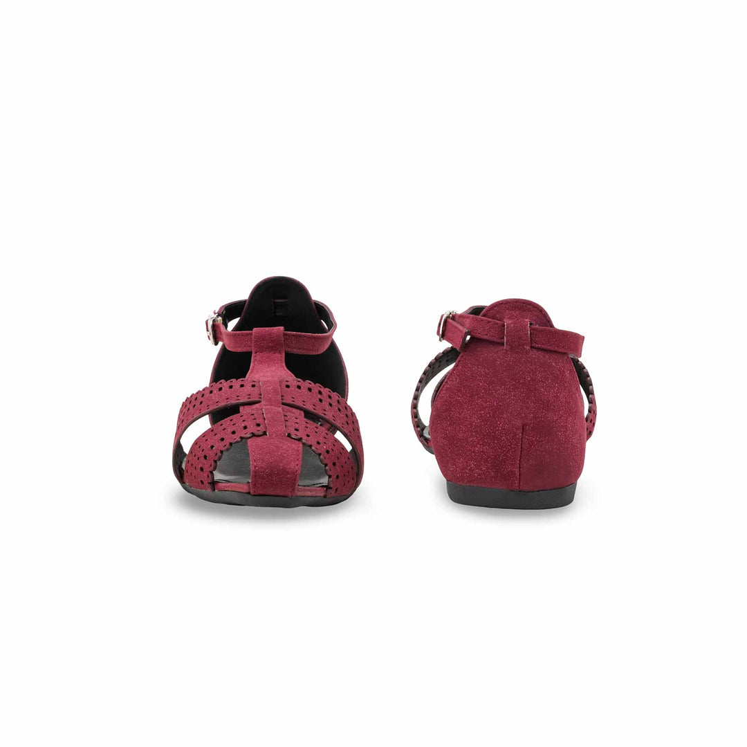 Maroon Pumps For Ladies WN1314