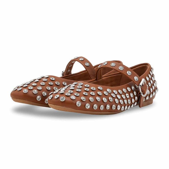 Tan Women Pumps WN1327