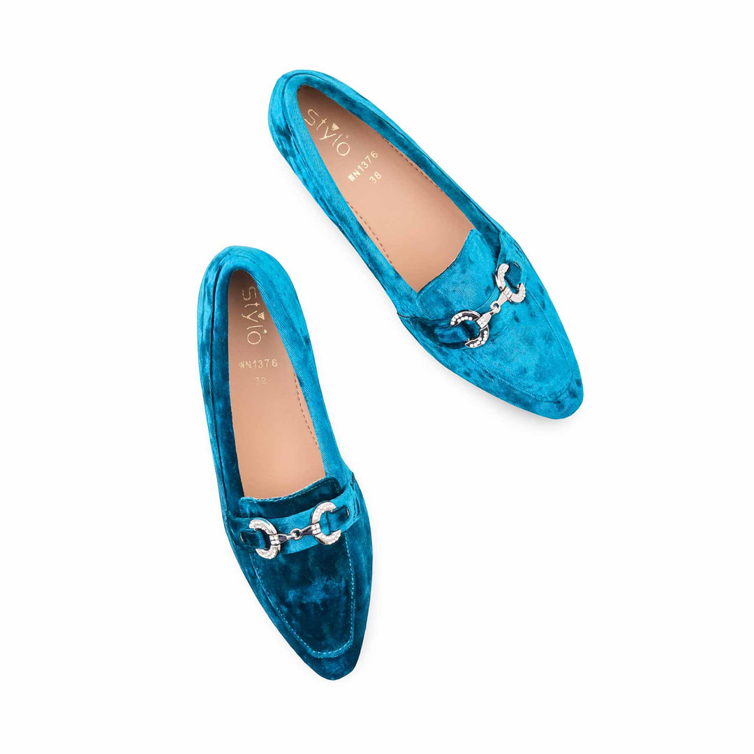 Teal Blue Pumps For Women WN1376