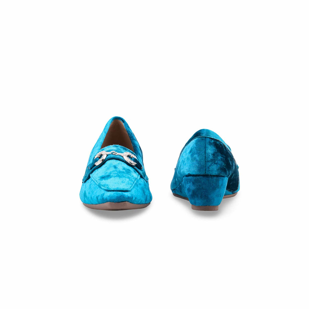 Teal Blue Pumps For Women WN1376