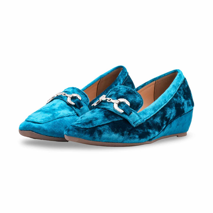 Teal Blue Pumps For Women WN1376