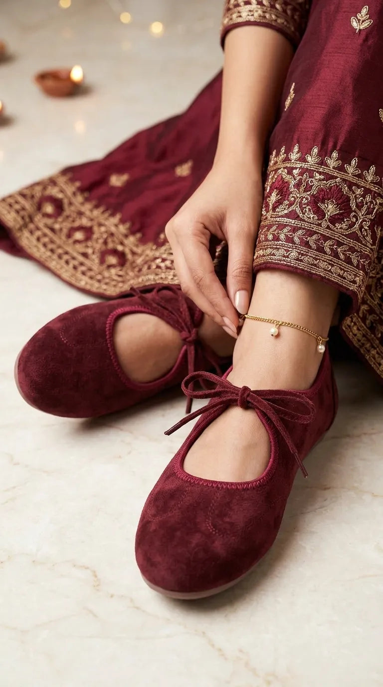 Maroon Pumps For Women WN1405