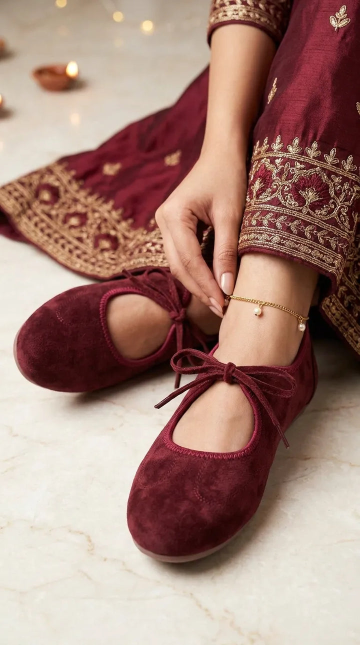 Maroon Pumps For Women WN1405