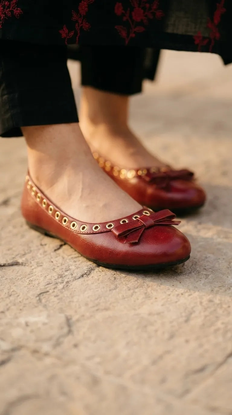 Maroon Pumps For Women WN1408