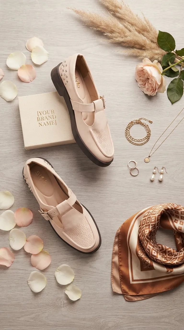 Khaki Pumps For Women WN1413