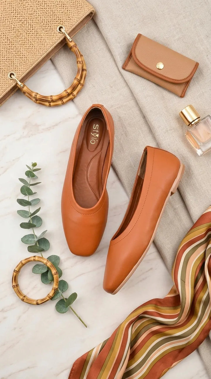 Tan Pumps For Ladies WN1433