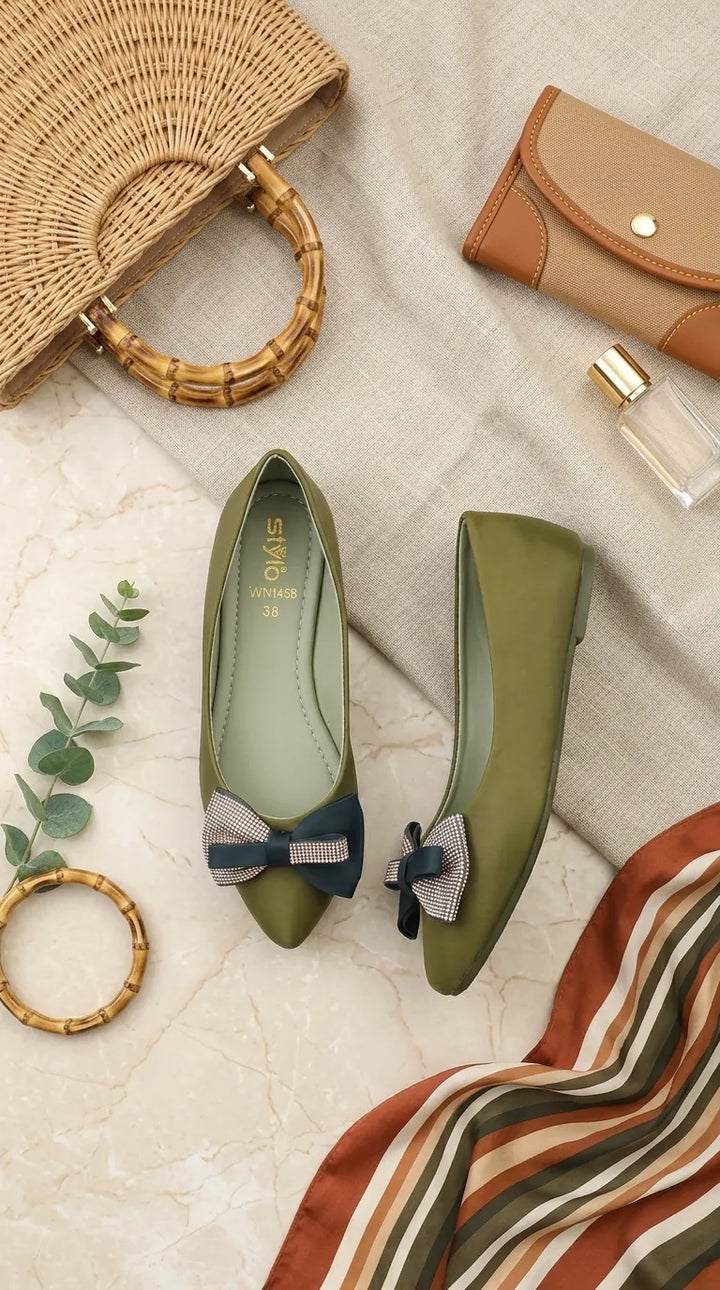 Green Pumps For Ladies WN1458