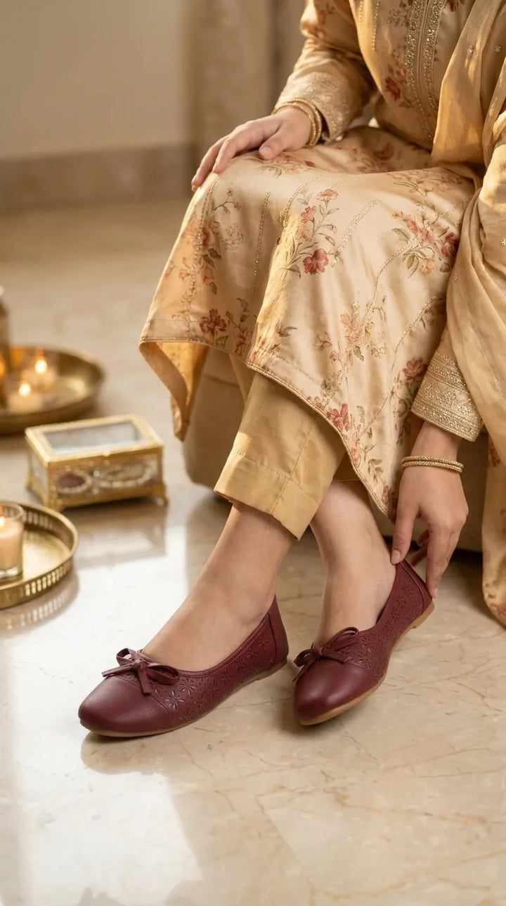 Maroon Pumps For Ladies WN1460