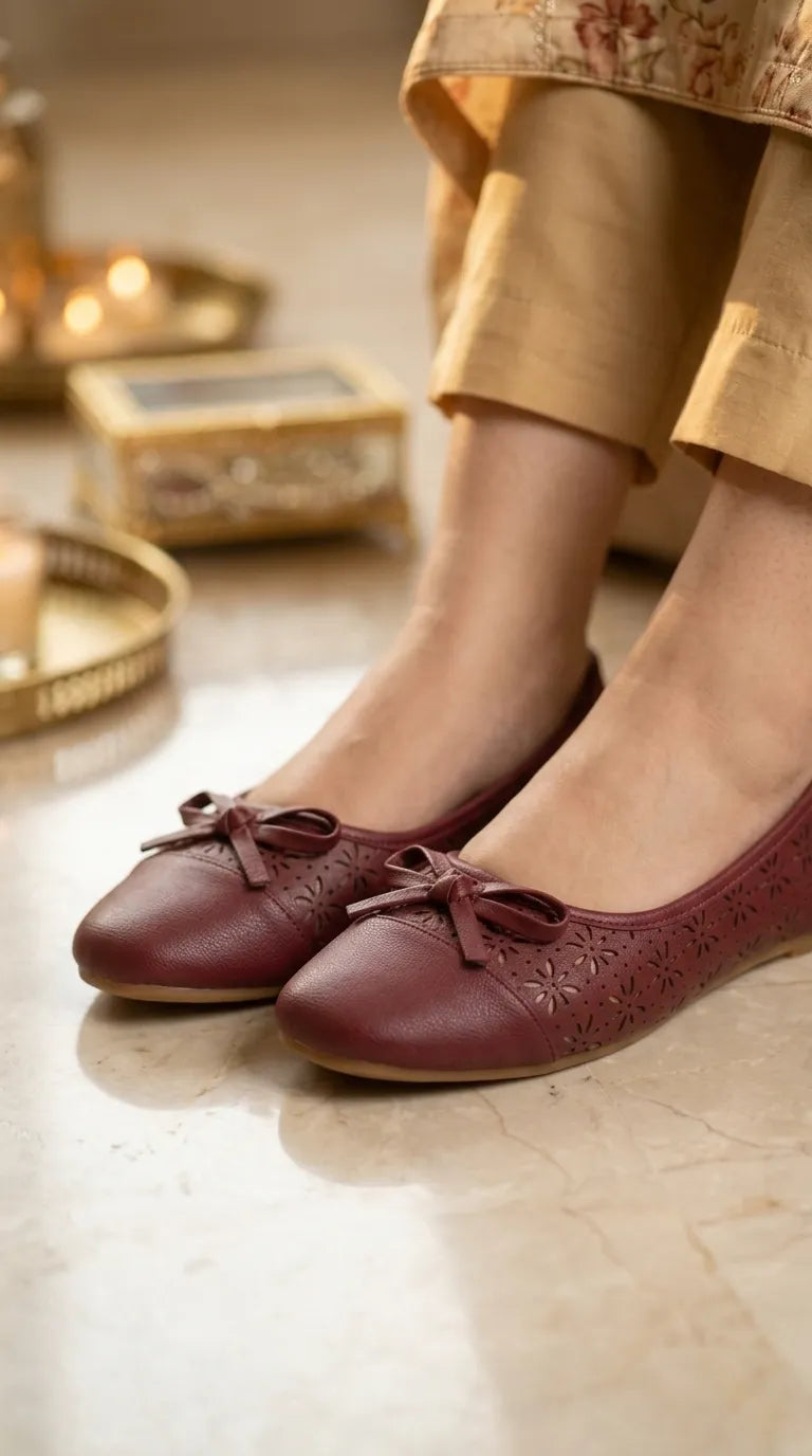 Maroon Pumps For Ladies WN1460