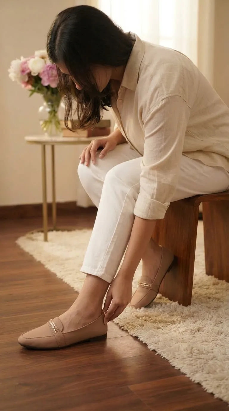 Beige Pumps For Ladies WN1465
