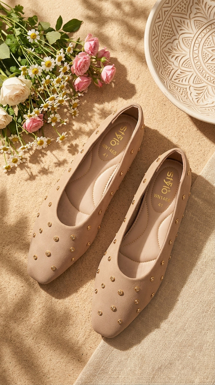 Beige Pumps For Ladies WN1468