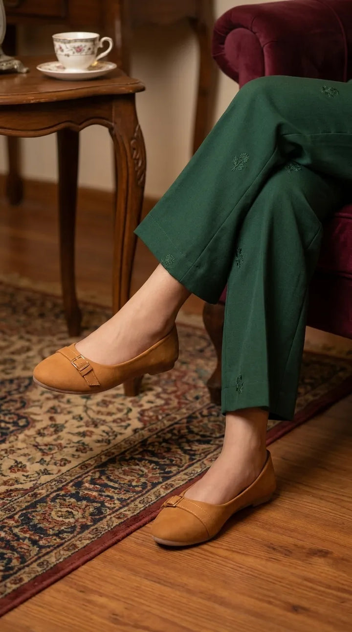 Mustard Pumps For Ladies WN1482