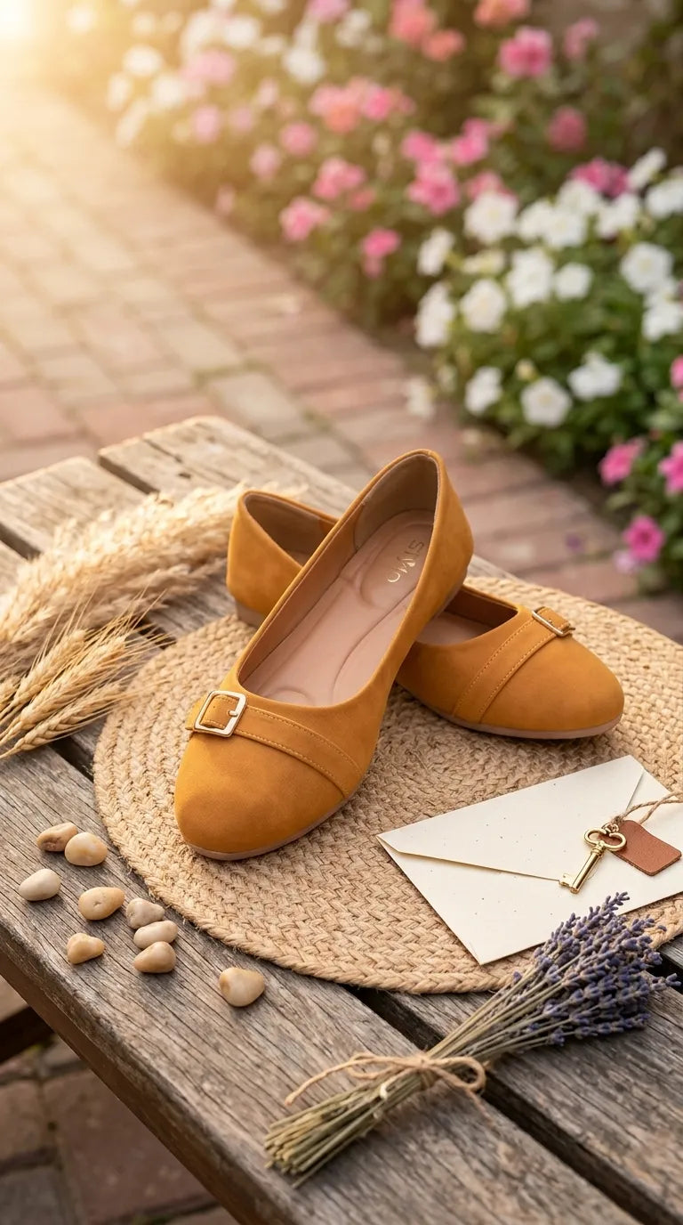 Mustard Pumps For Ladies WN1482