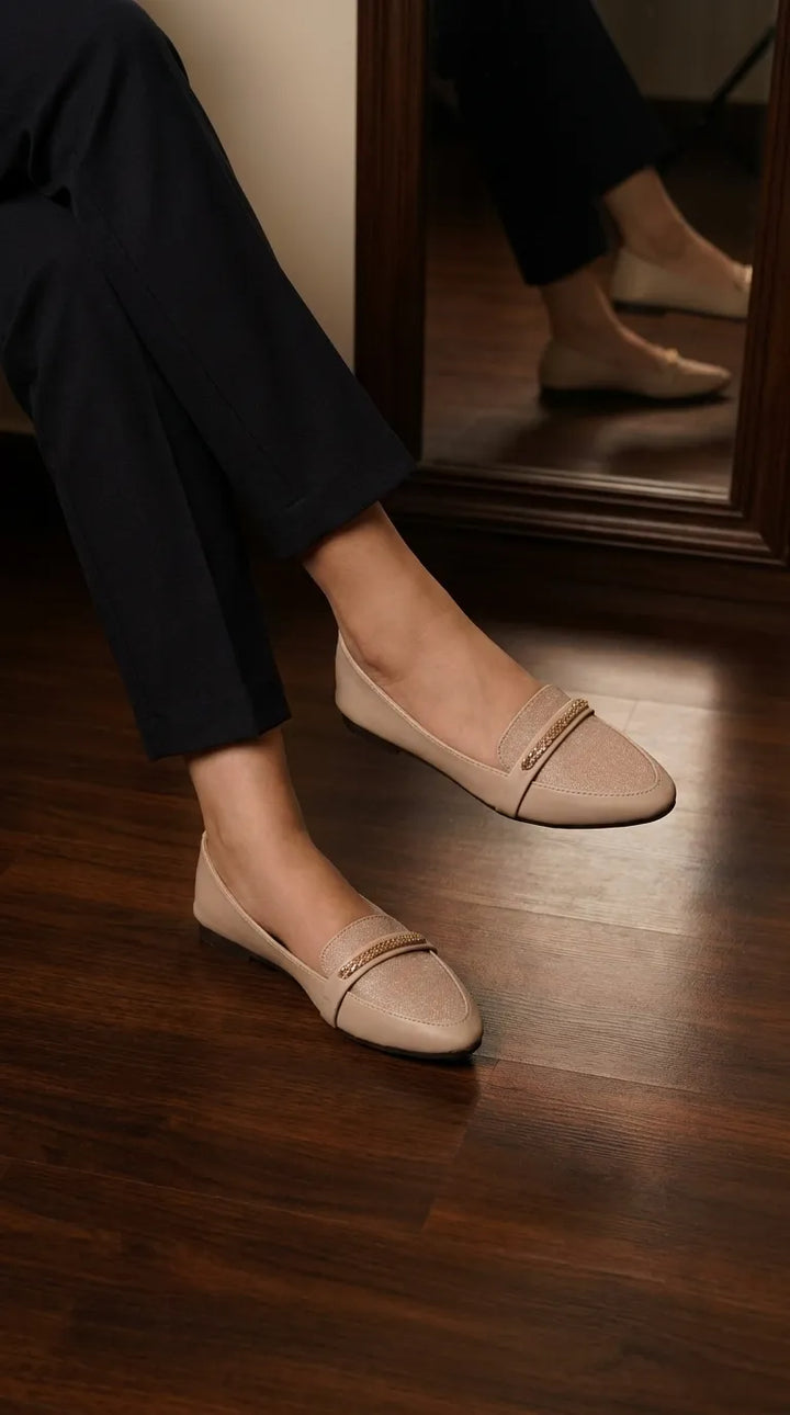 Beige Pumps For Ladies WN1498
