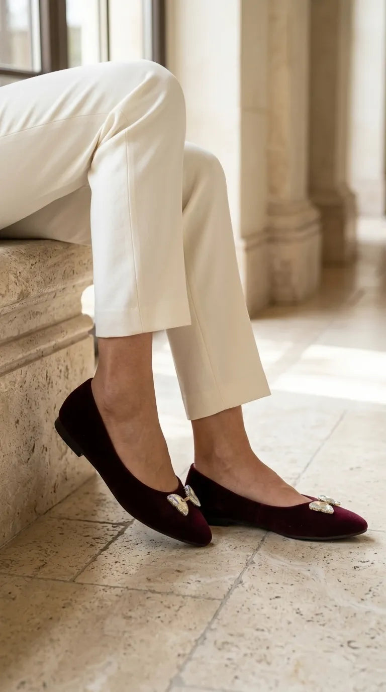 Maroon Pumps For Ladies WN1499