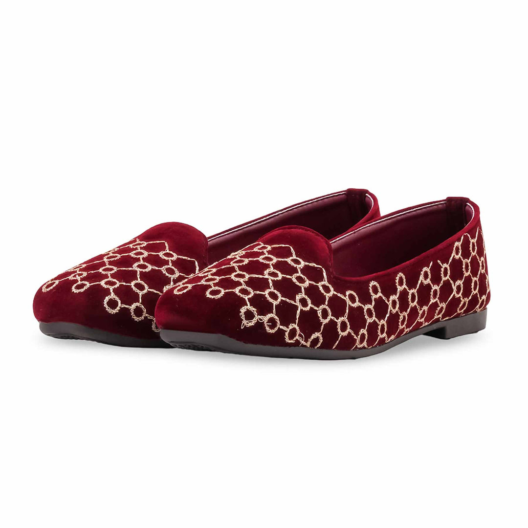 Maroon Pumps For Ladies WN1501