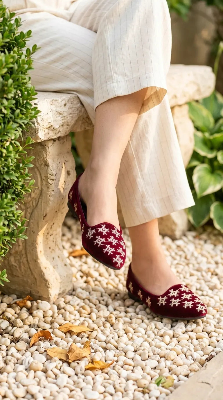 Maroon Pumps For Women WN1502