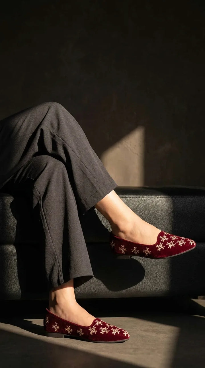 Maroon Pumps For Women WN1502