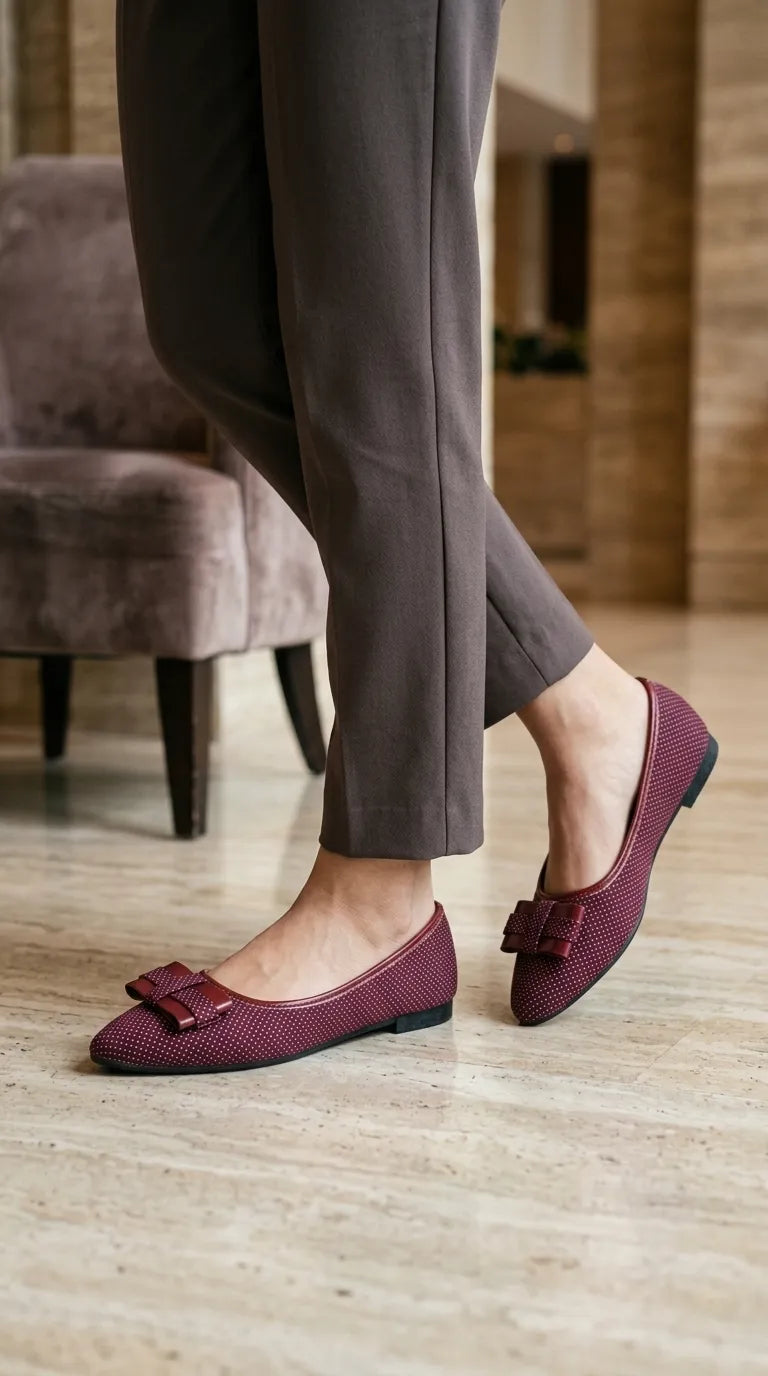 Maroon Pumps For Ladies WN1514