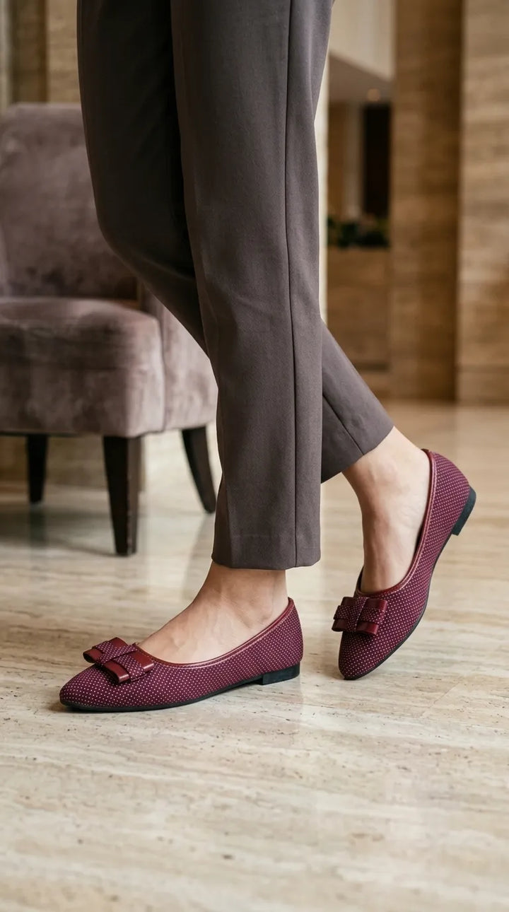 Maroon Pumps For Ladies WN1514
