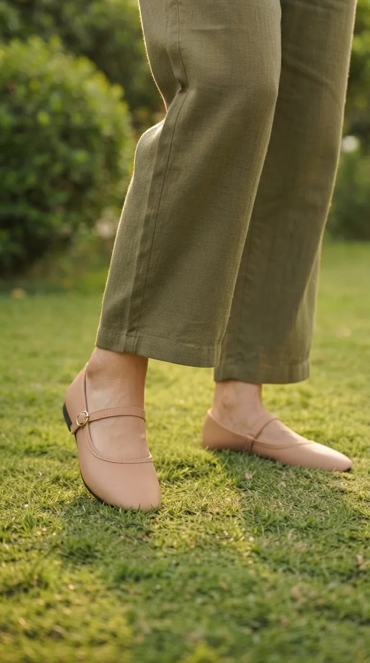 Beige Pumps For Ladies WN1522