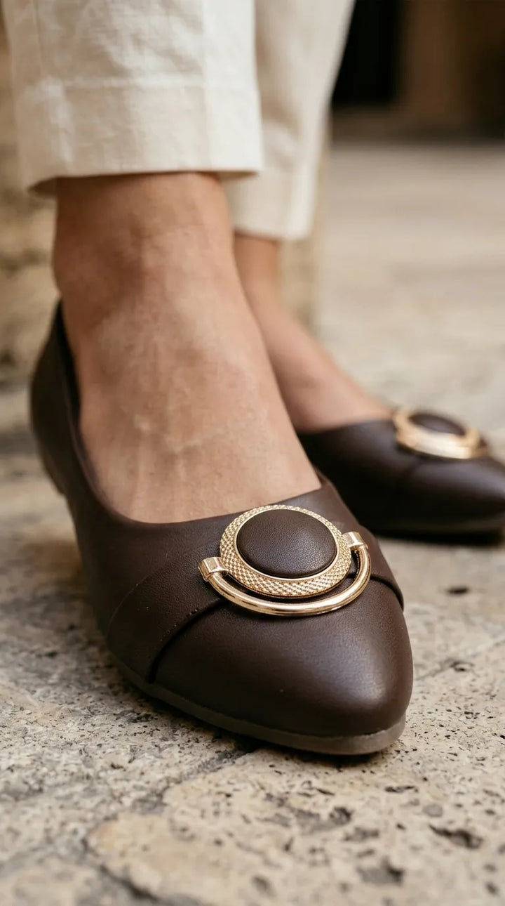 Brown Pumps For Ladies WN1542