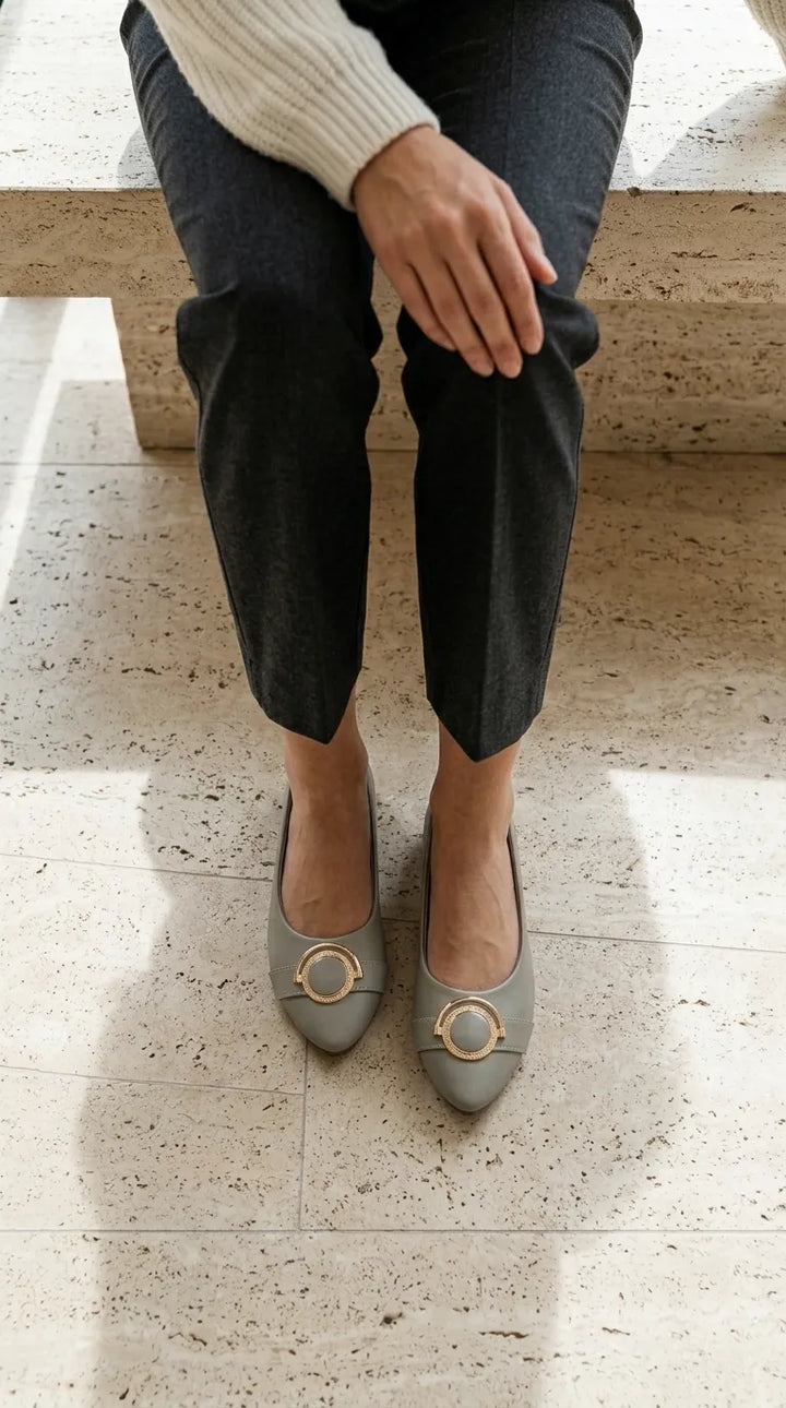 Grey Pumps For Ladies WN1542