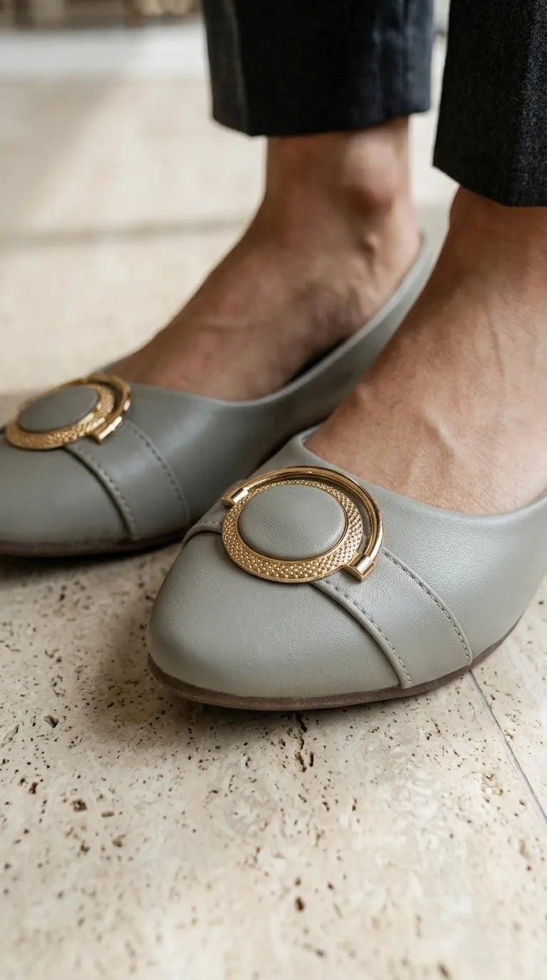 Grey Pumps For Ladies WN1542