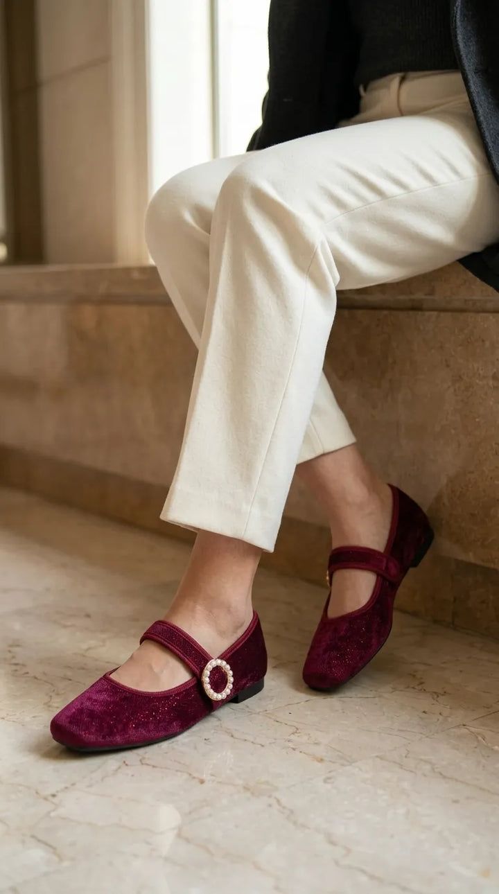 Maroon Pumps For Ladies WN1560