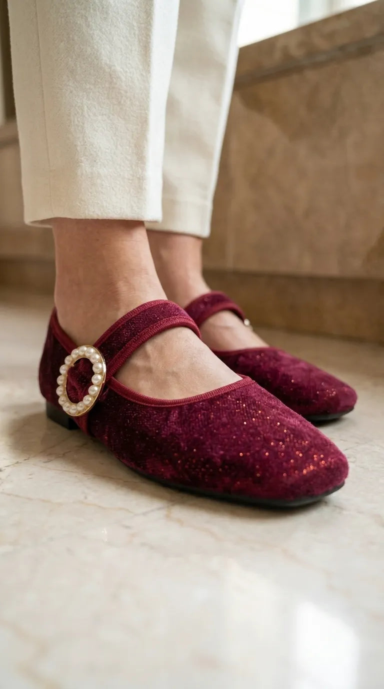 Maroon Pumps For Ladies WN1560