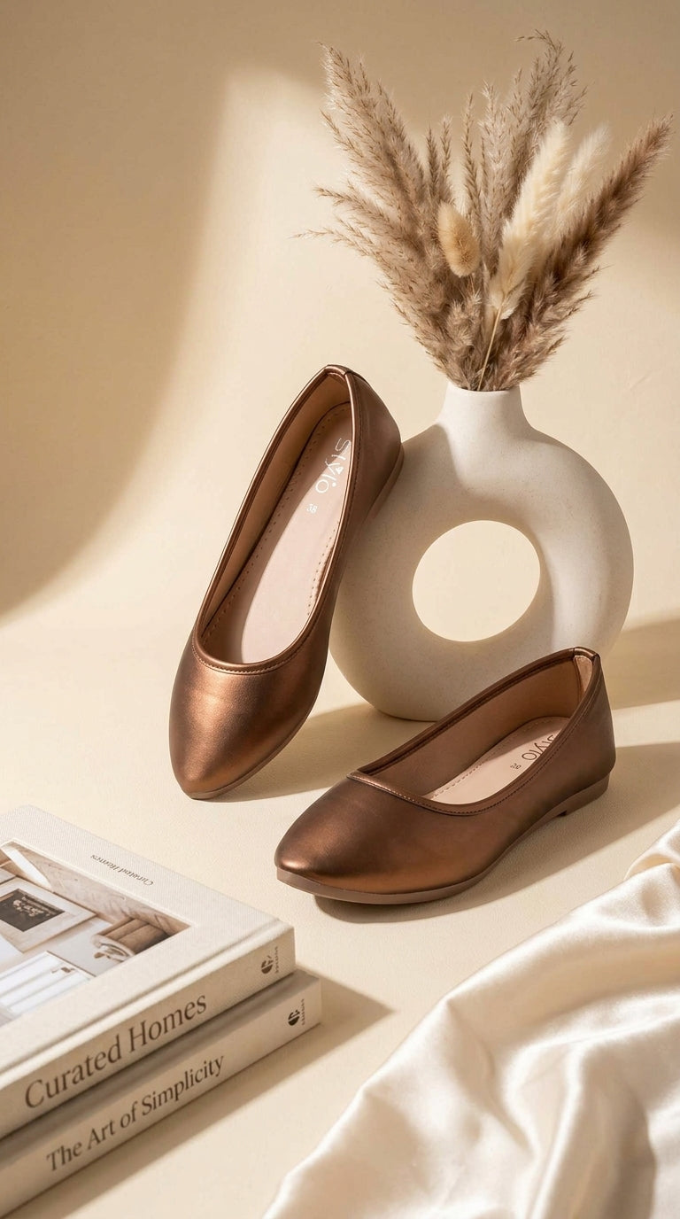 Copper Pumps For Ladies WN1562