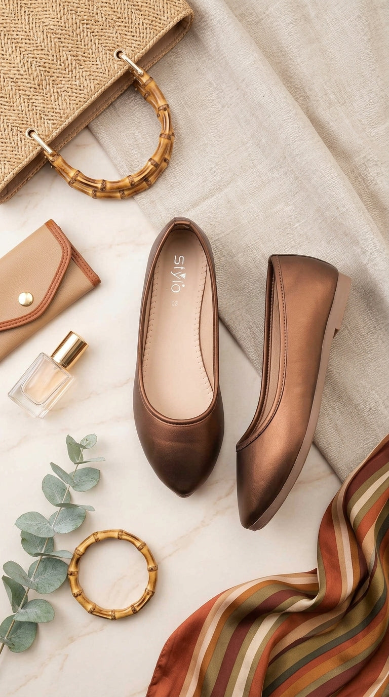 Copper Pumps For Ladies WN1562