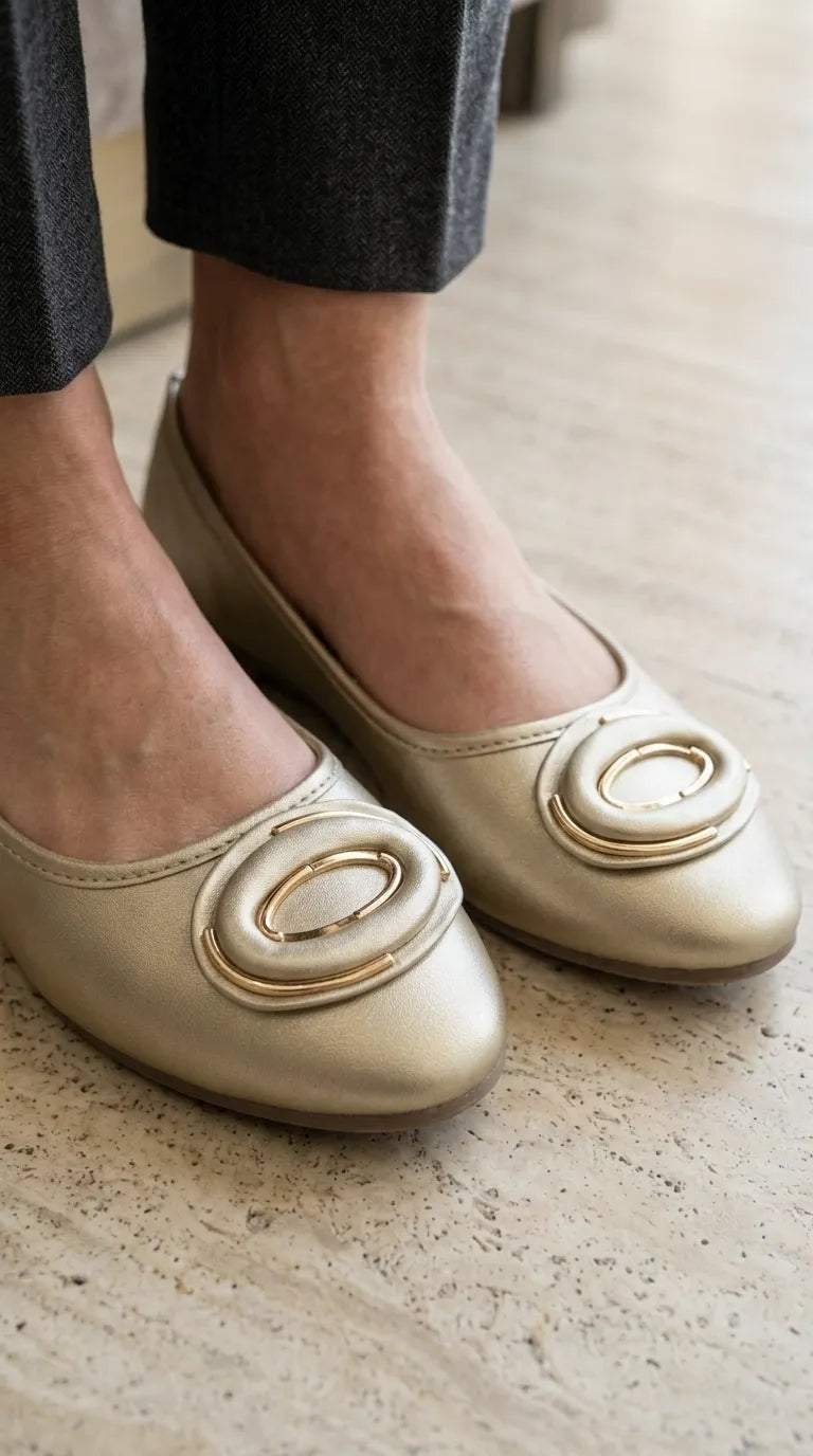 Golden Pumps For Ladies WN1565