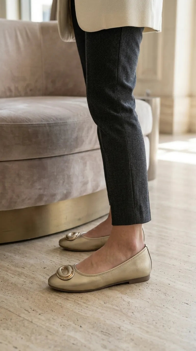 Golden Pumps For Ladies WN1565
