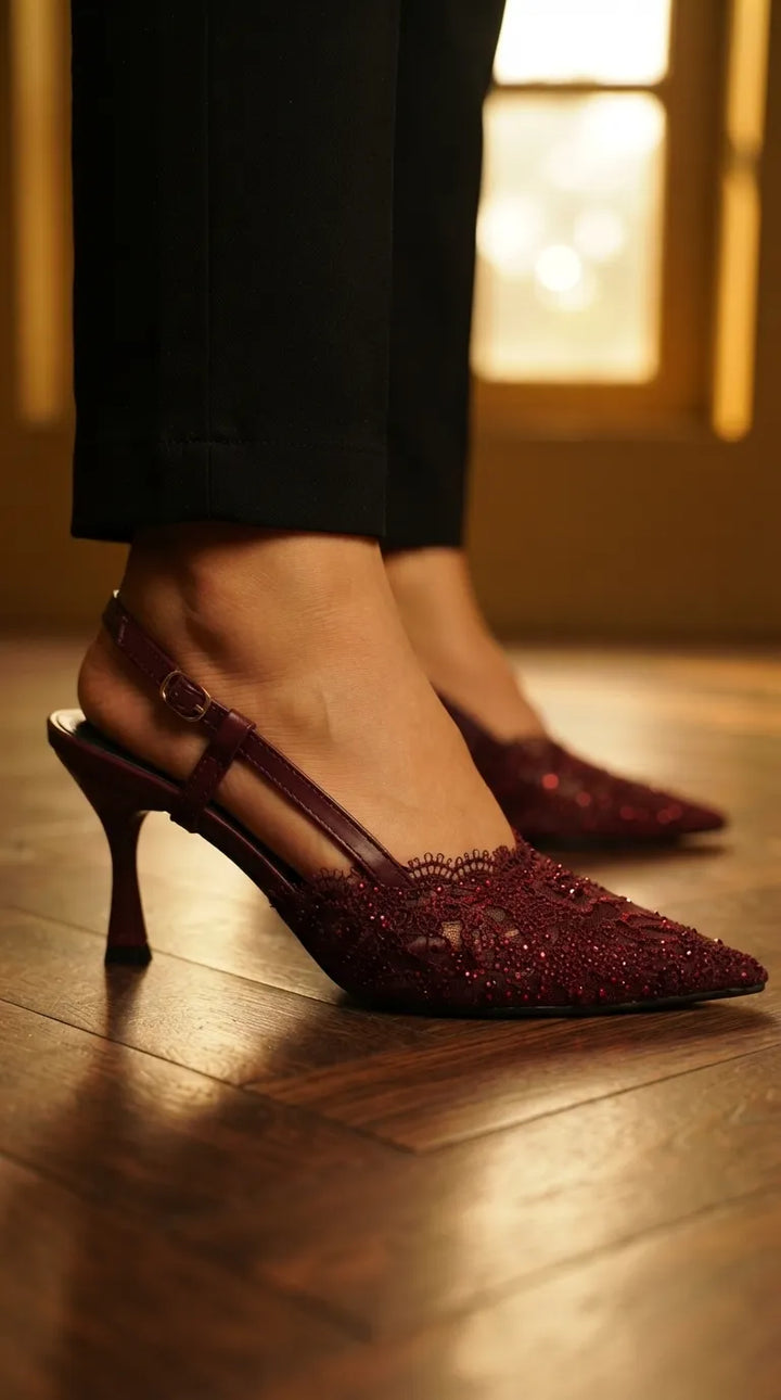 Maroon Back Open For Ladies WN1625