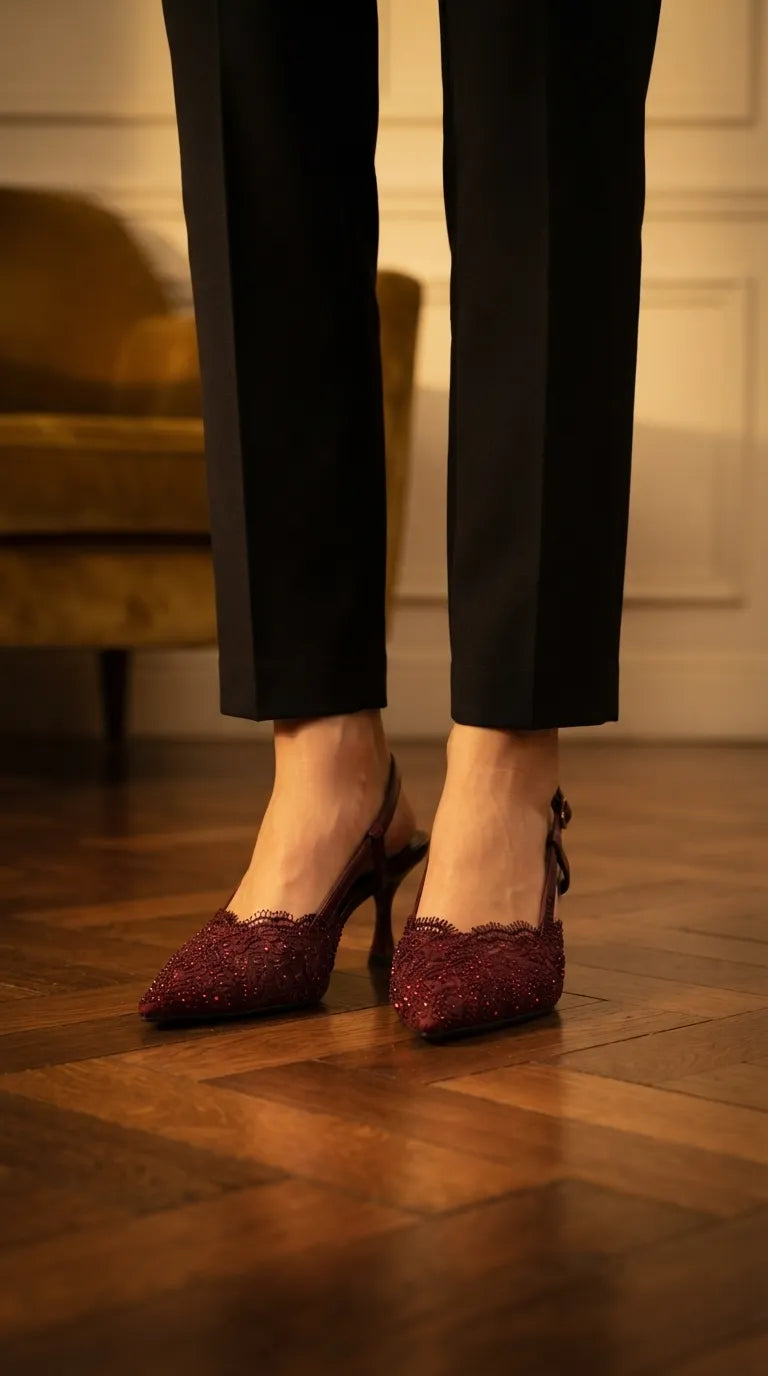 Maroon Back Open For Ladies WN1625