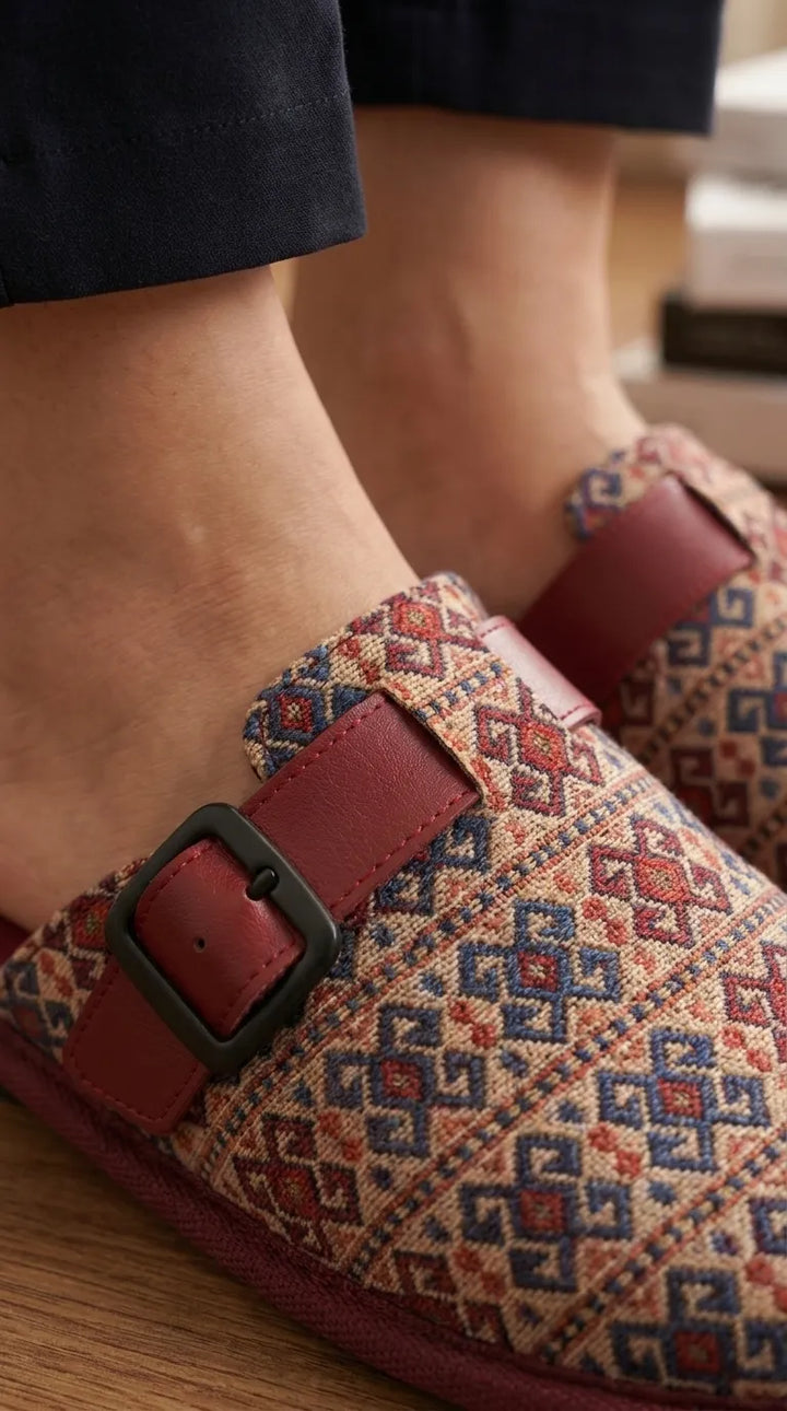 Maroon Casual Slipper For Women WN3050
