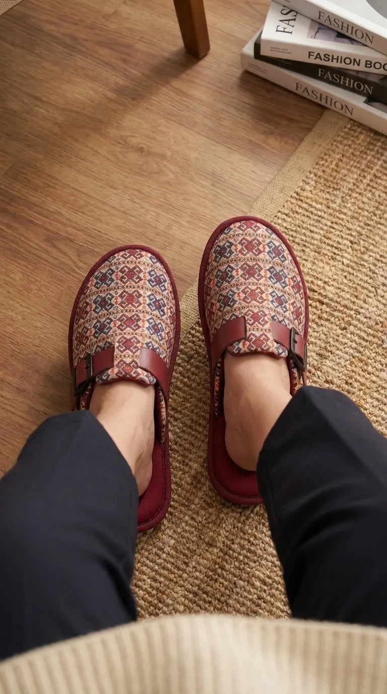 Maroon Casual Slipper For Women WN3050