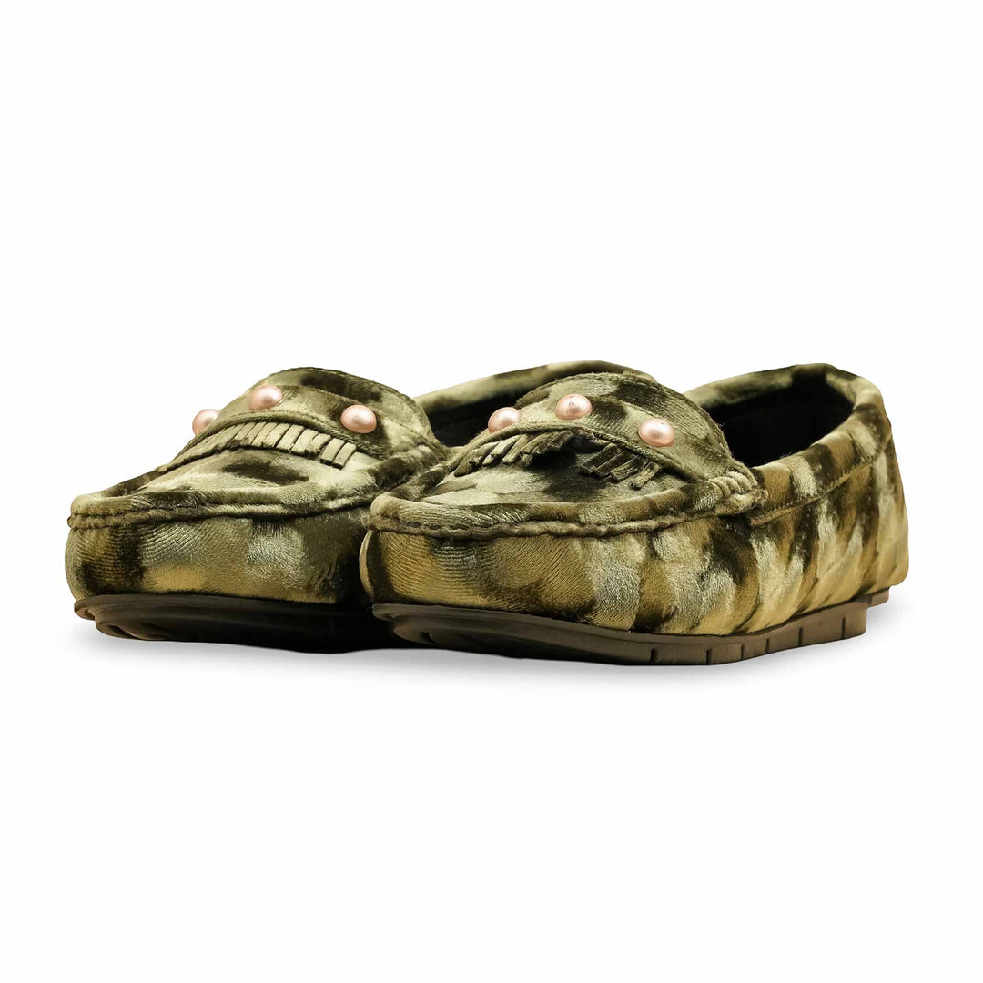 Green Moccasin For Ladies WN4506