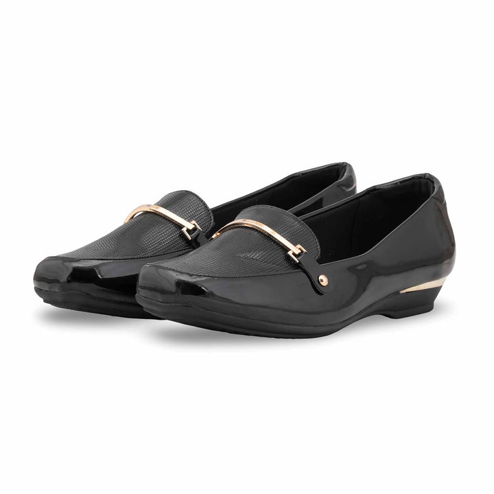 Black Moccasin For Ladies WN4519