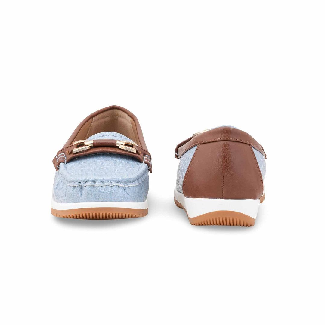 Sky Blue Women Moccasin WN4522