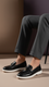 Black Women Moccasin WN4524