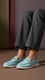 Sky Blue Women Moccasin WN4525