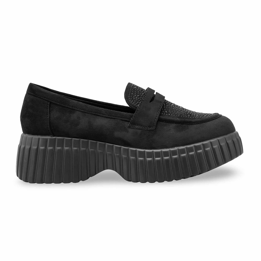 Black Moccasin For Ladies WN4527
