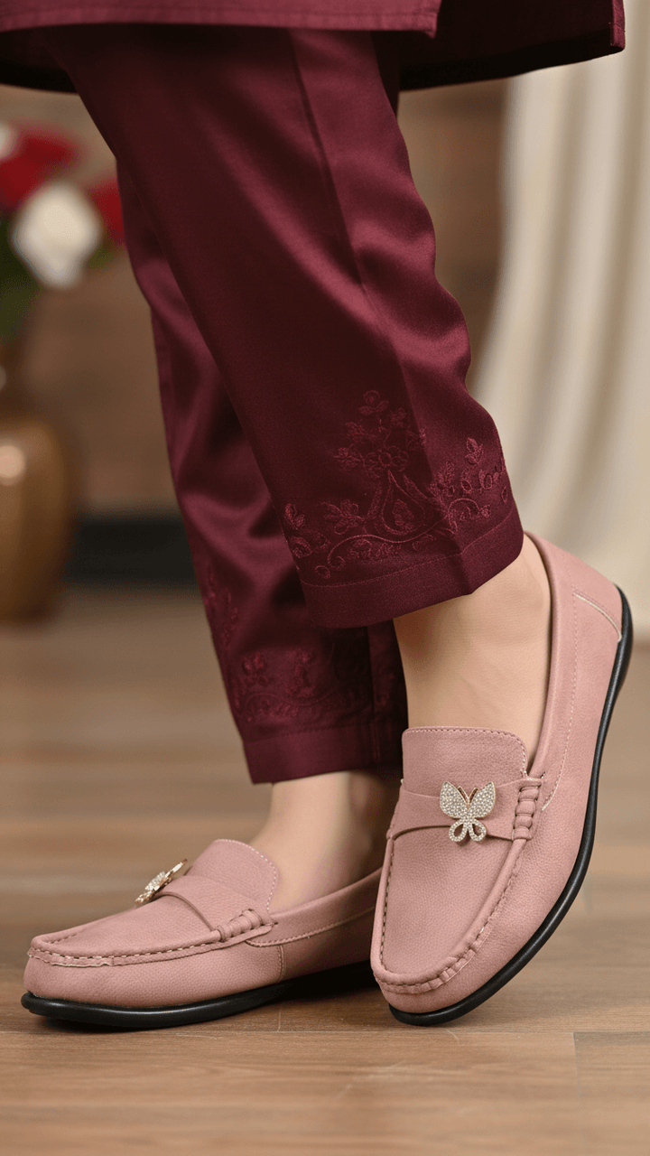 Pink Moccasin For Ladies WN4548